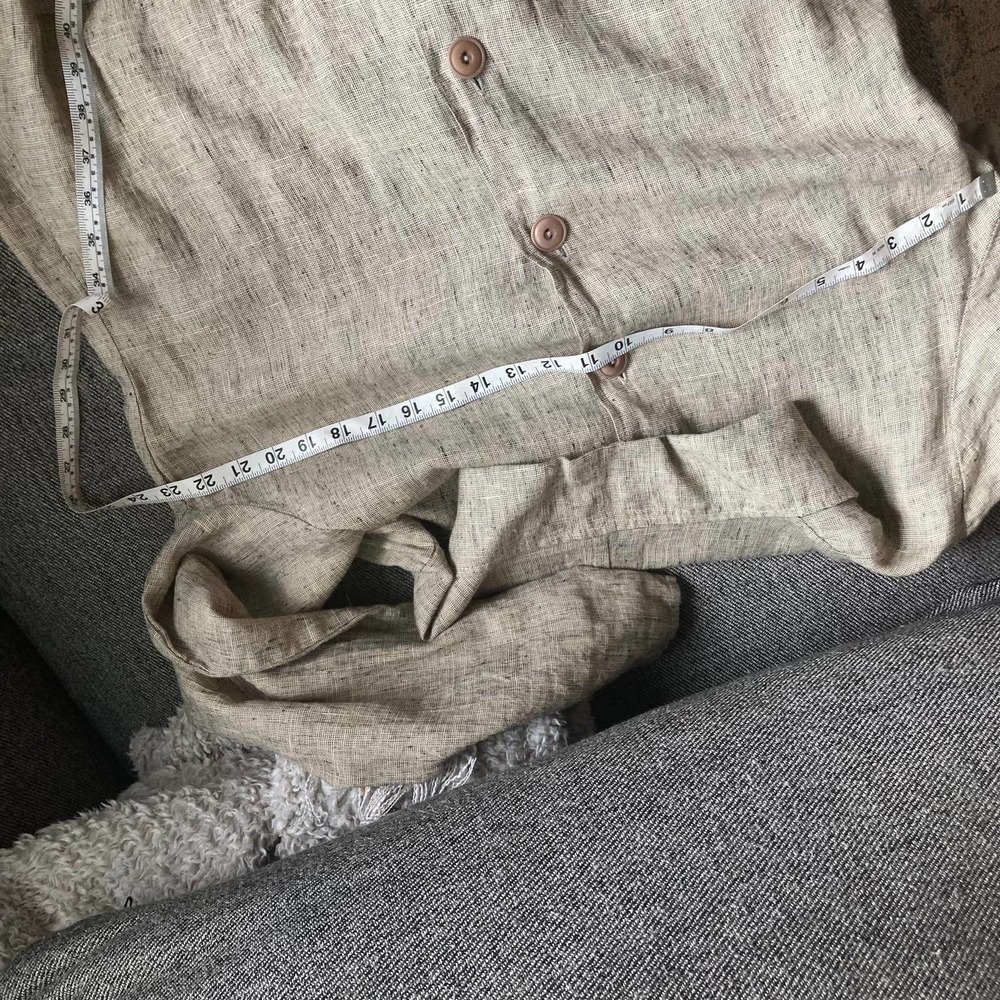 Flax Linen Button Front Jacket - image 7